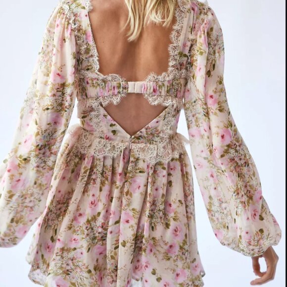 For Love & Lemons Emmaline Mini Dress - Picture 3 of 7